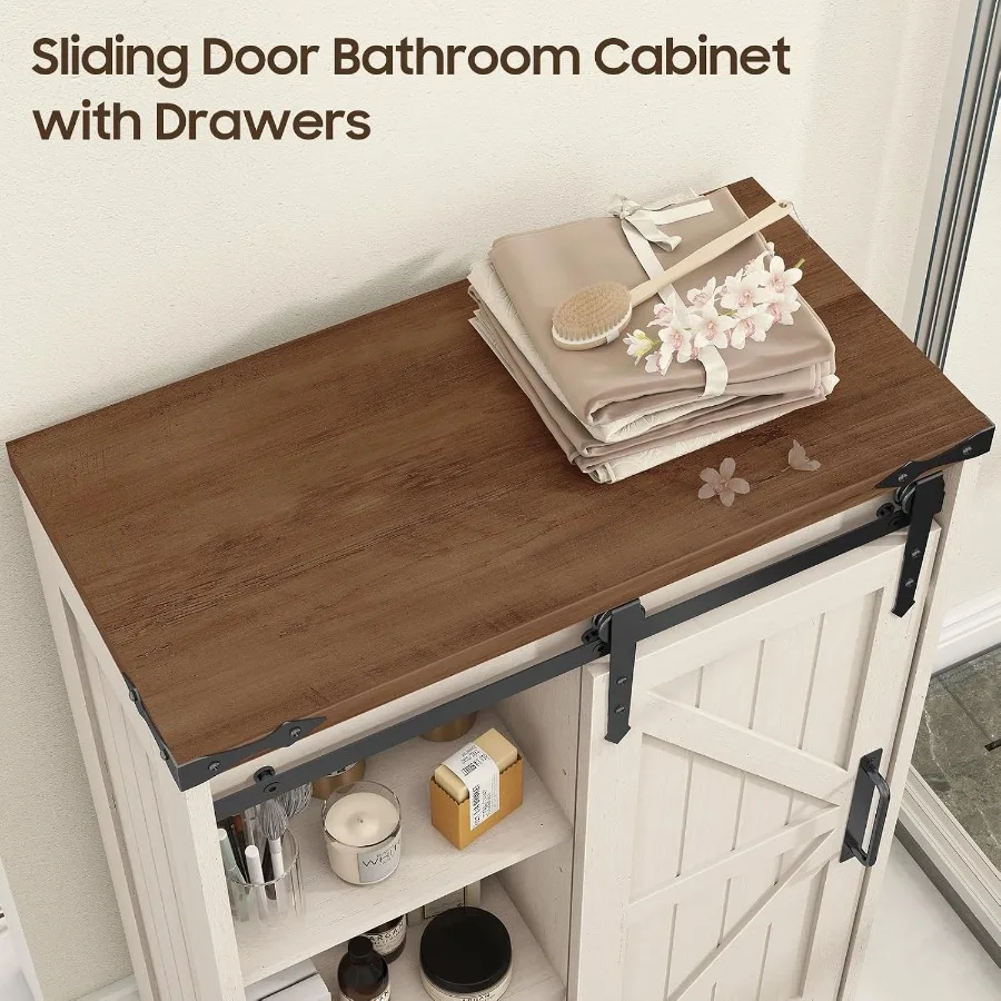 Farmhouse bathroom storage cab - Storage recension och pris