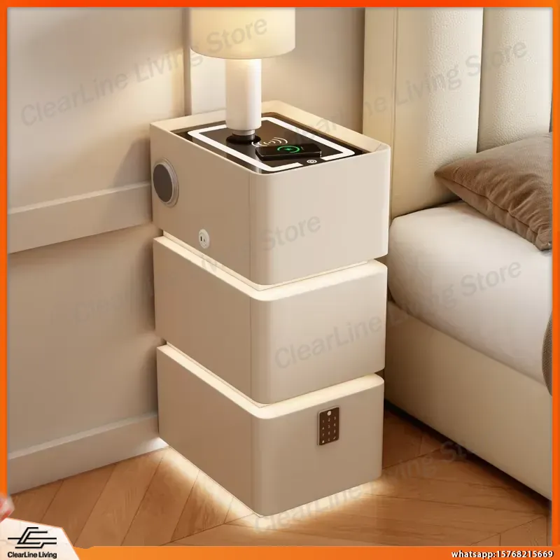Ultra Narrow Floating Nightsta - Floating Nightstand With Led Light recension och pris